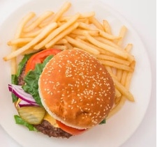 Order 1. Cheeseburger with Fries and Soda food online from Crown Fried Chicken & Pizza store, Brooklyn on bringmethat.com
