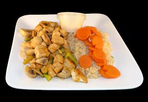 Order Hibachi Chicken with Mushrooms food online from Sarkus Express Japanese store, Lillington on bringmethat.com