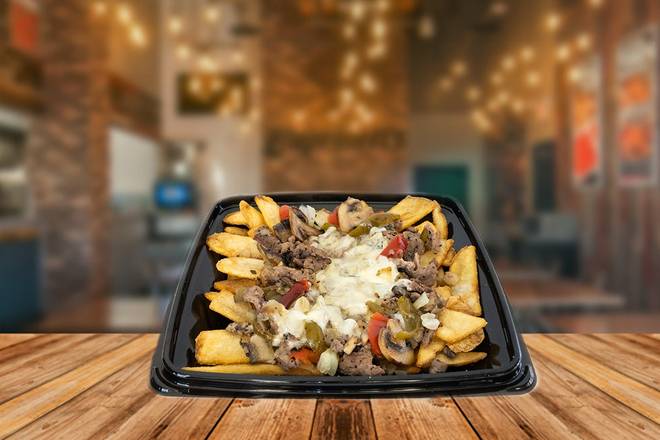 Order Cheese Steak Fries Regular  food online from Capriotti's store, Las Vegas on bringmethat.com