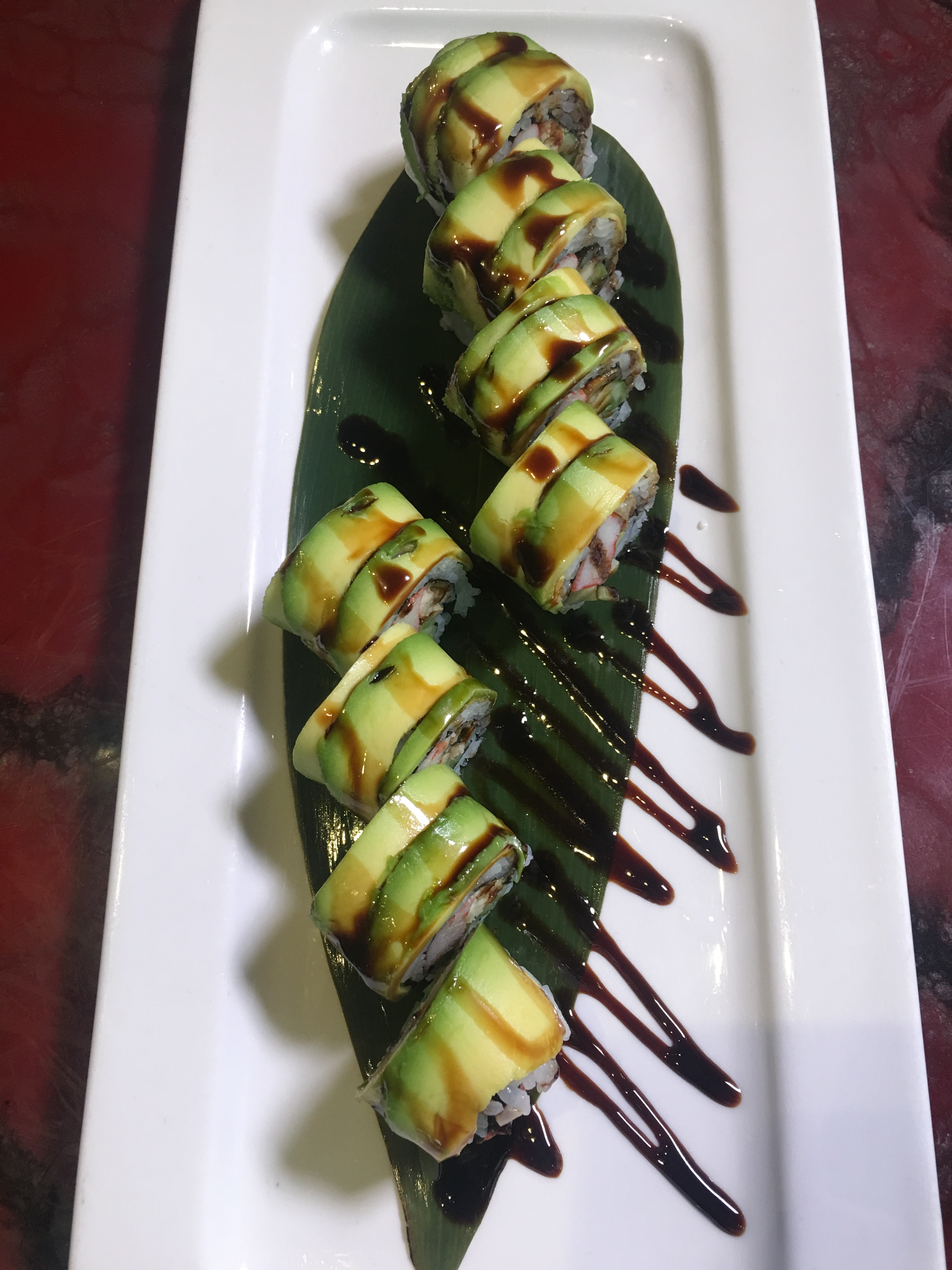 Order C23. Caterpillar Roll food online from Yume Sushi & Grill store, Scottsdale on bringmethat.com