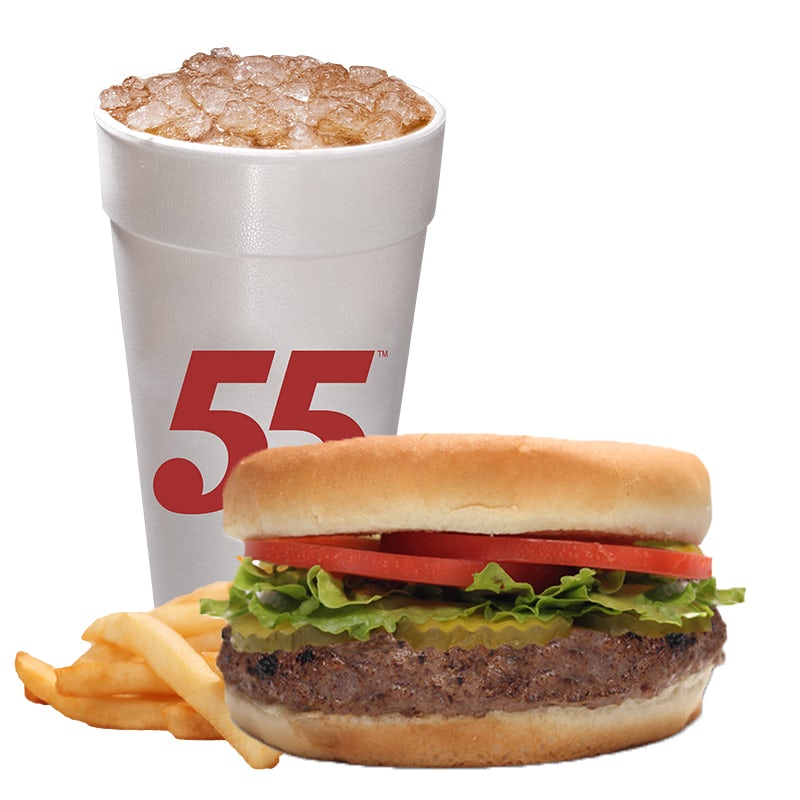 Order Build-Your-Own Hamburger Meal food online from Hwy 55 Burgers Shakes & Fries store, Richlands on bringmethat.com