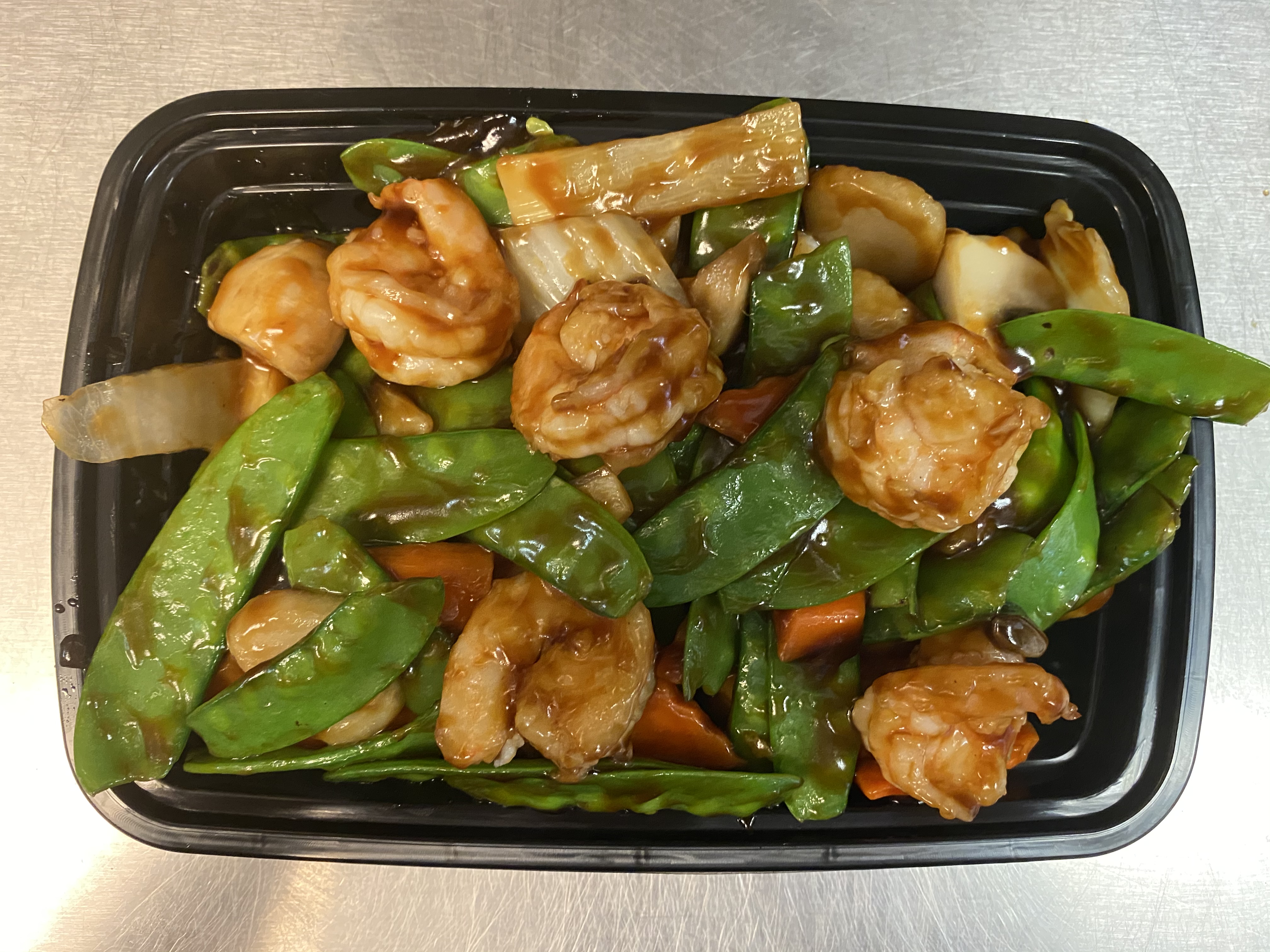 Order 91. Shrimp with Snow Peas food online from Lucky Star - Market St. store, Wilmington on bringmethat.com