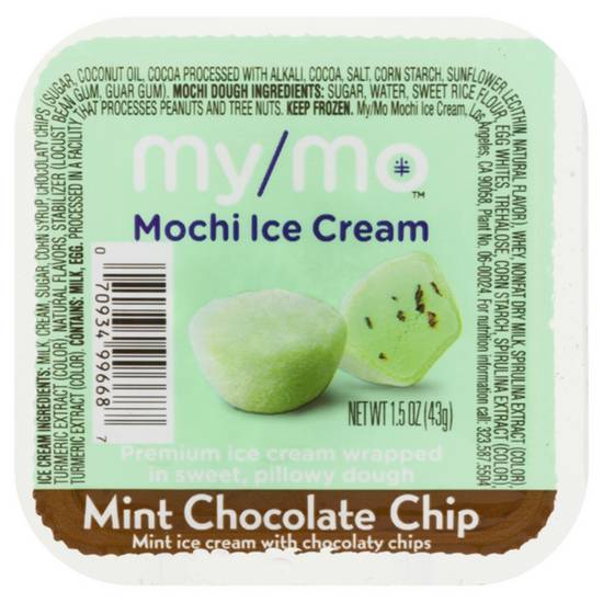 Order My/Mo - Single Mochi Ice Cream - Mint Choc Chip food online from IV Deli Mart store, Goleta on bringmethat.com