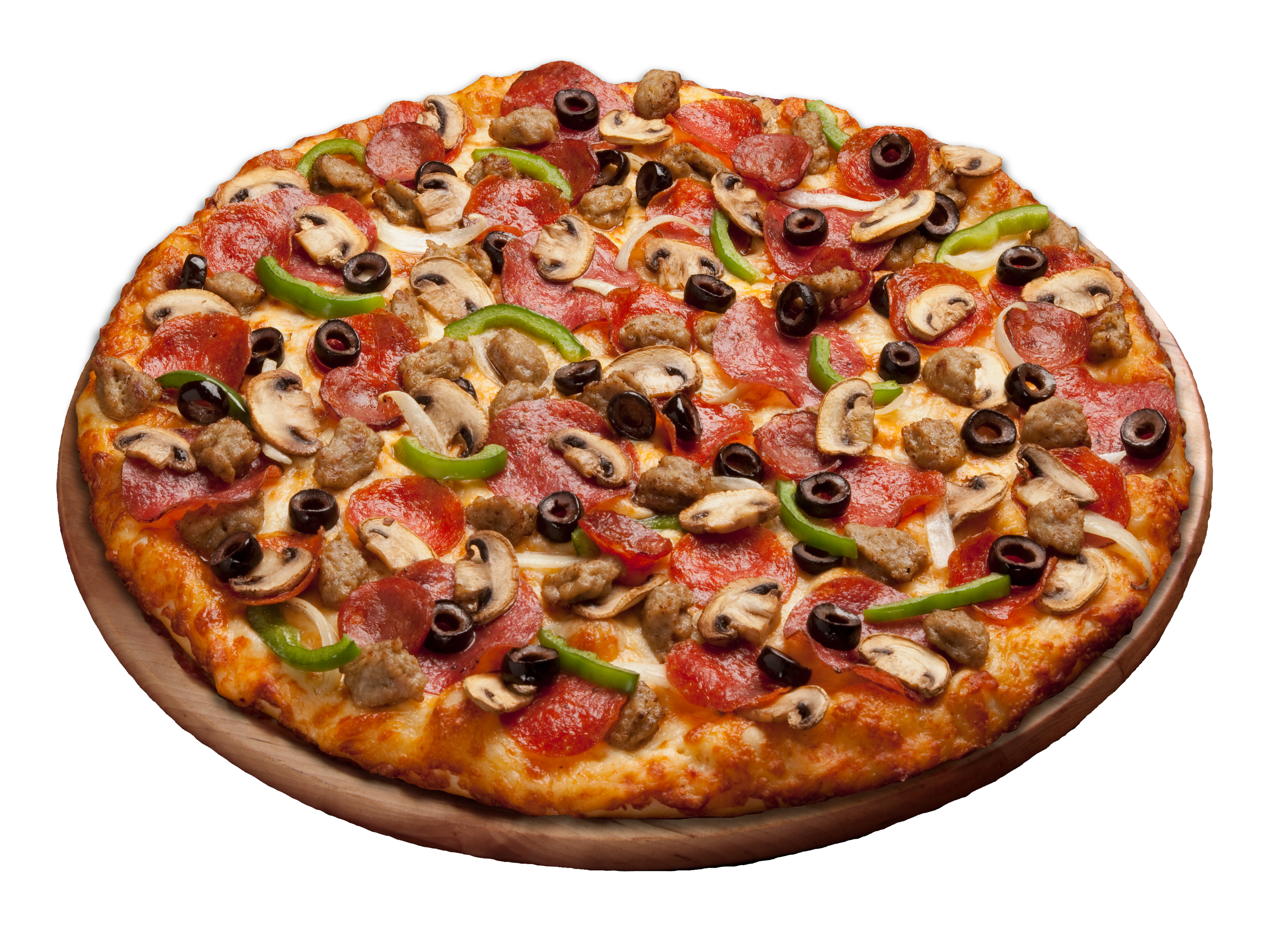 Order King Arthur's Supreme Pizza food online from Round Table Pizza store, Riverside on bringmethat.com