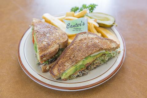 Order Avocado Melt Sandwich food online from Canter Deli store, Los Angeles on bringmethat.com