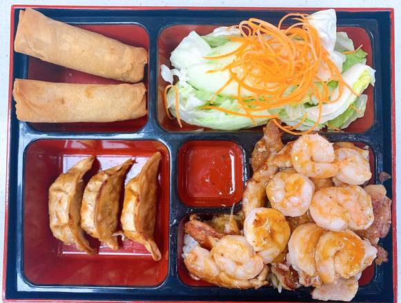 Order Chicken and Shrimp Bento food online from Teriyaki One store, New York on bringmethat.com