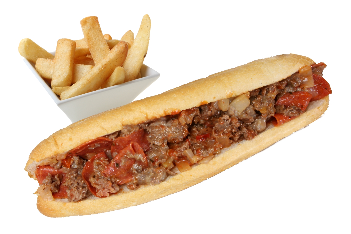 Order Philly Pizza Steak Sandwich food online from Big Mama's and Papa's Pizzeria store, Granada Hills on bringmethat.com