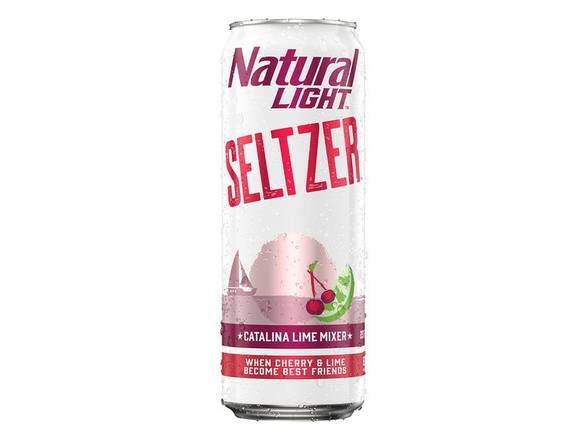 Order Natural Light Seltzer Catalina Lime Mixer - 25oz Can food online from Shar Armanetti Fine Wine & Spirits store, Carpentersville on bringmethat.com