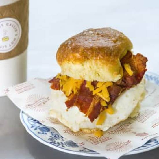 Order Bacon Egg & Cheese Biscuit food online from Callie's Hot Little Biscuit store, Charleston on bringmethat.com