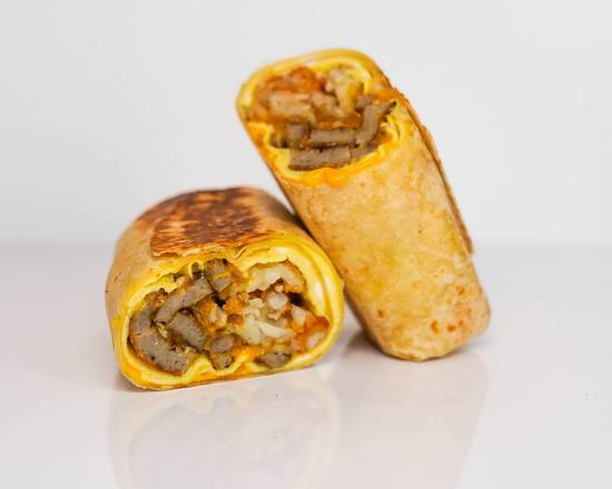 Order Impossible Sausage, Egg and Cheddar Breakfast Burrito food online from Egghead Breakfast Burritos store, Los Angeles on bringmethat.com