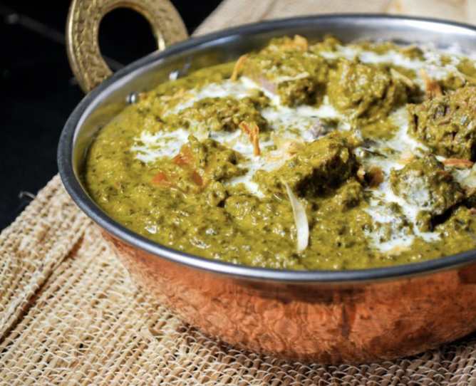 Order Lamb Saag food online from Shan-a-punjab catering store, Brookline on bringmethat.com