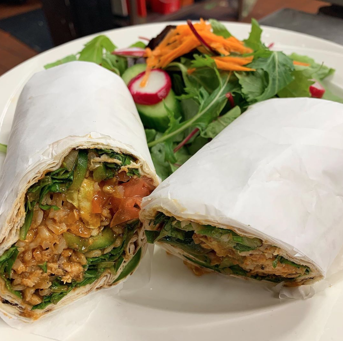 Order Spicy Chicken Wrap food online from Continental Kitchen - Beverly Hills store, Beverly Hills on bringmethat.com