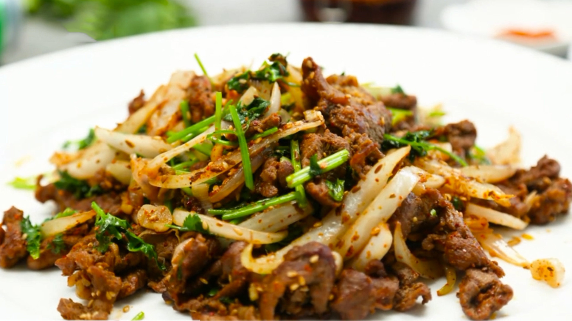 Order Cumin Beef 孜然牛肉 food online from Chengdu Famous Food store, Philadelphia on bringmethat.com