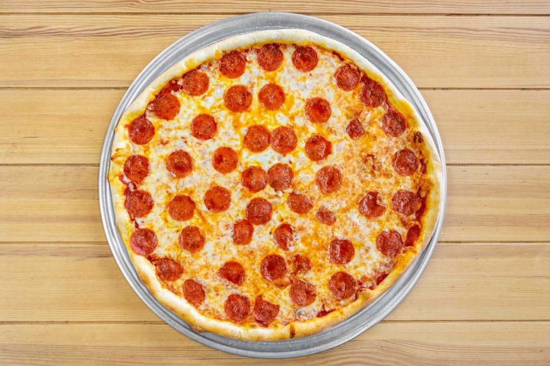 Order Pepperoni Pizza - Medium food online from Fratelli Pizza & Coffee store, Wayne on bringmethat.com