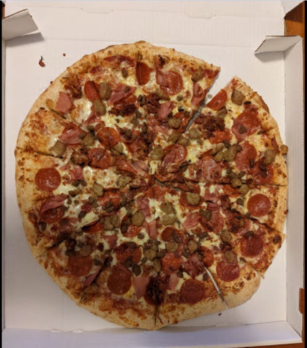 Order Meat Pizza - Small 10'' food online from Pizza Primo store, Temperance on bringmethat.com