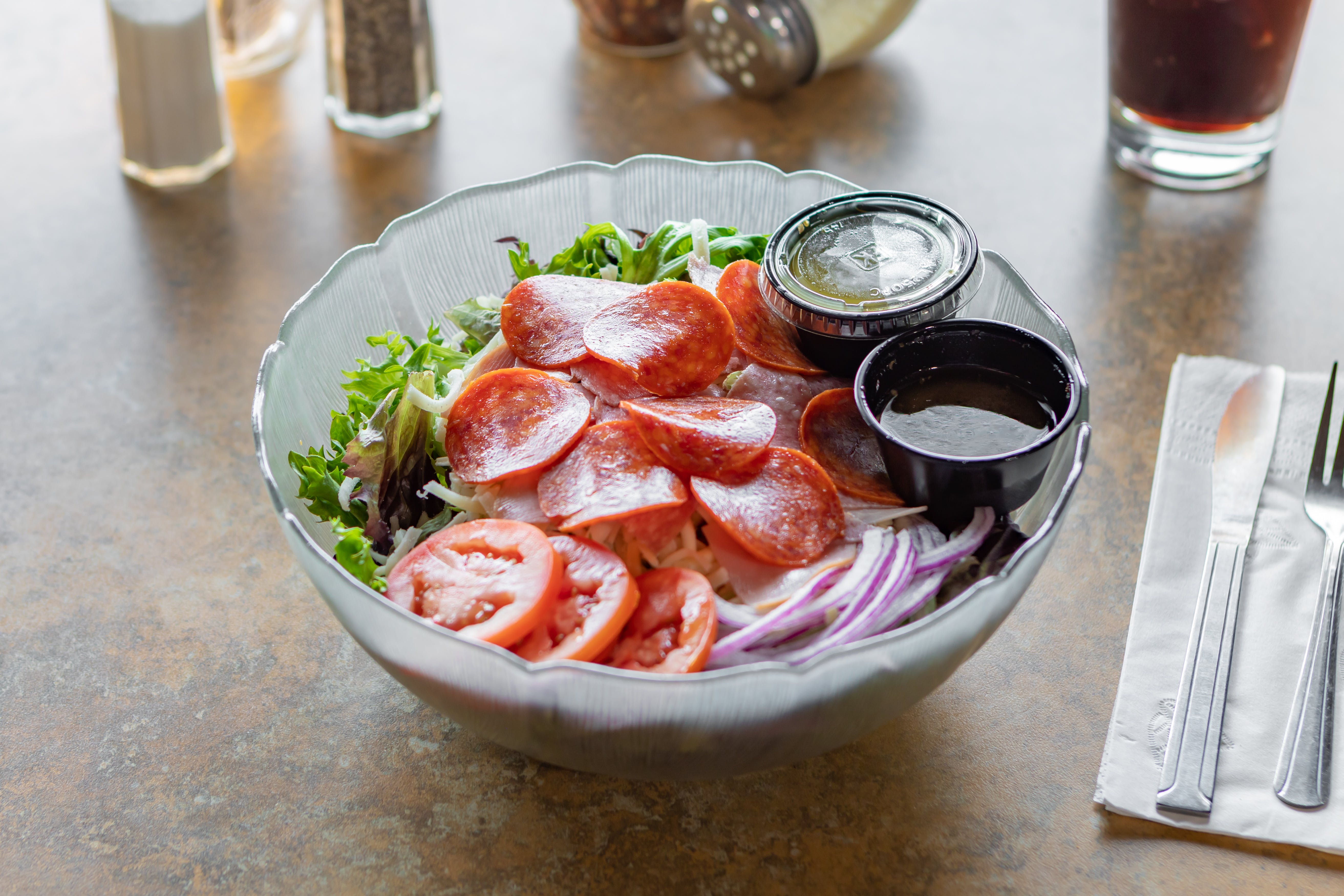 Order House Salad - Salad food online from Saucy's Pizzeria store, Hillsboro on bringmethat.com