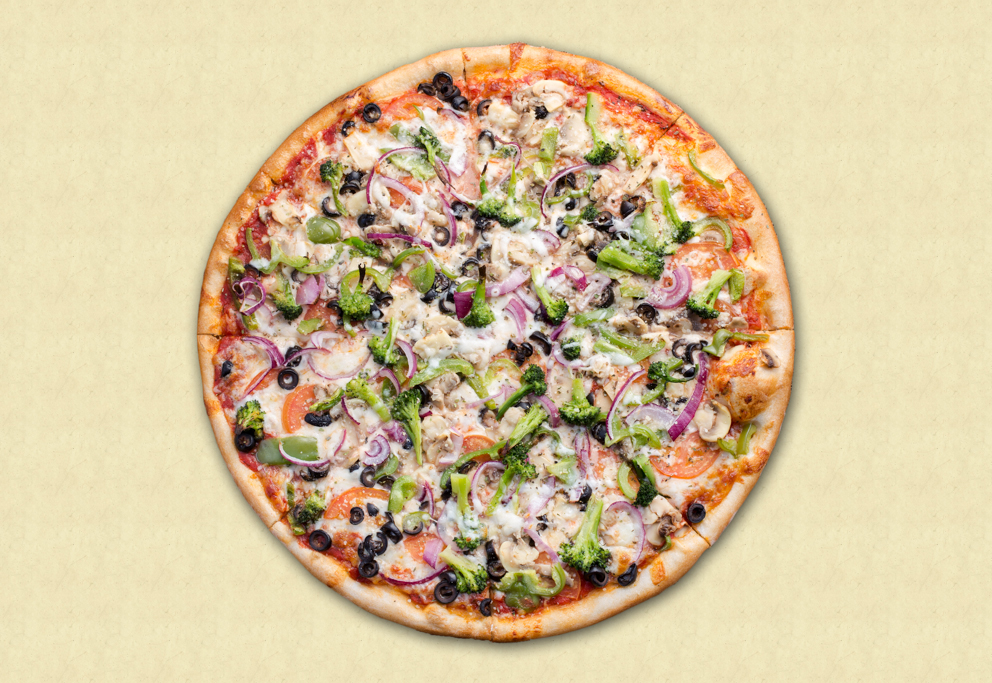 Order Veggie Lover Pizza food online from Jeb Pizza store, Troy on bringmethat.com