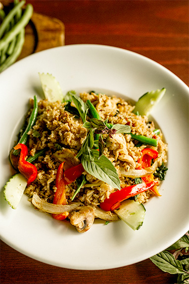 Order Basil Fried Rice food online from Yes Siam Thai Cafe And Bar store, Seattle on bringmethat.com