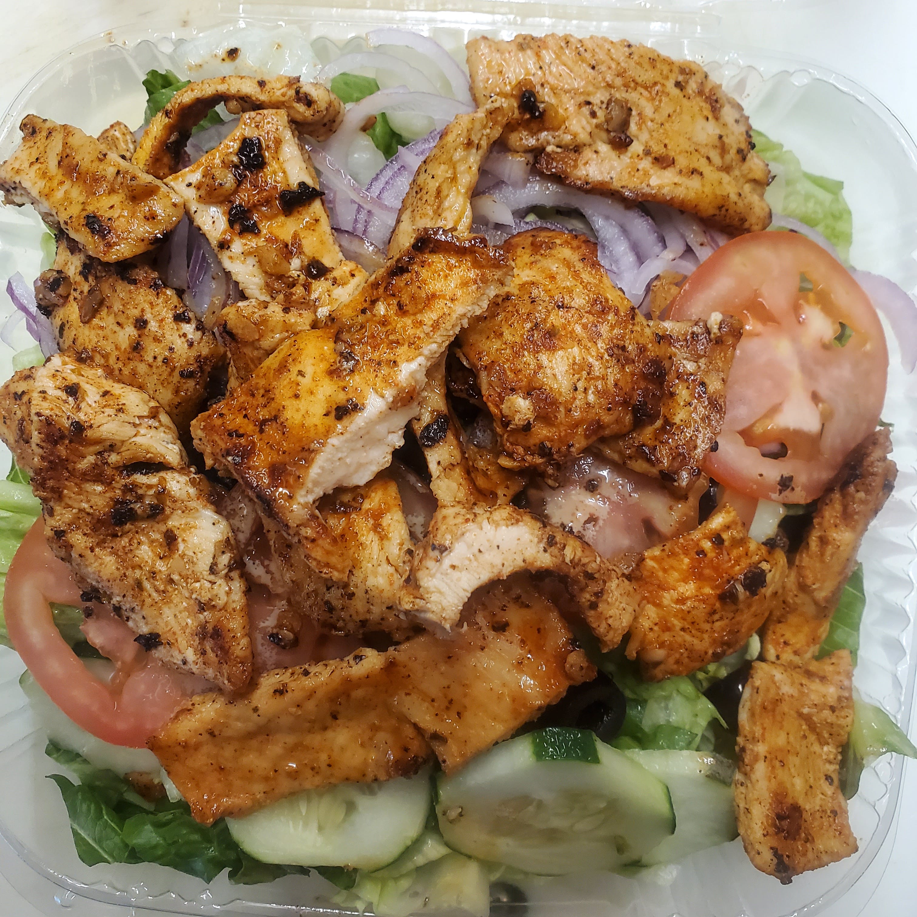 Order Grilled Chicken Salad - Salad food online from Marco's Pizza store, Pennington on bringmethat.com