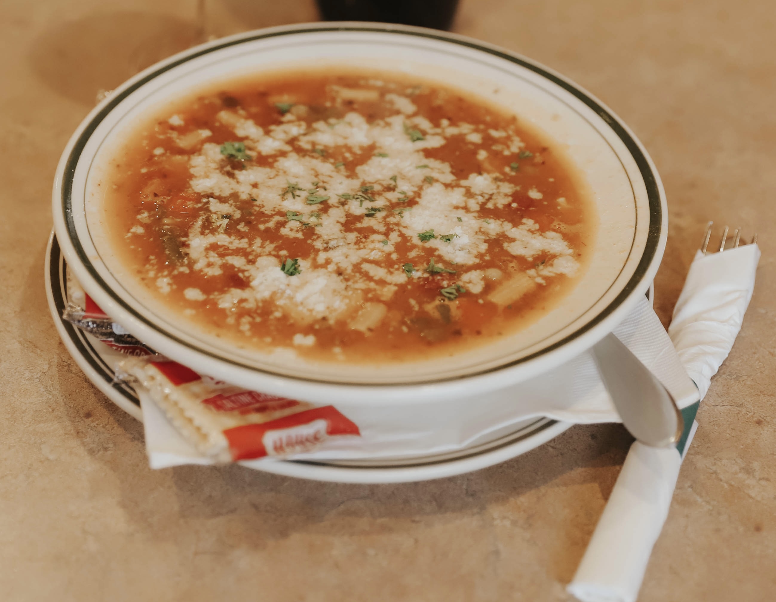 Order Minestrone Soup food online from Pasquale store, New Market on bringmethat.com