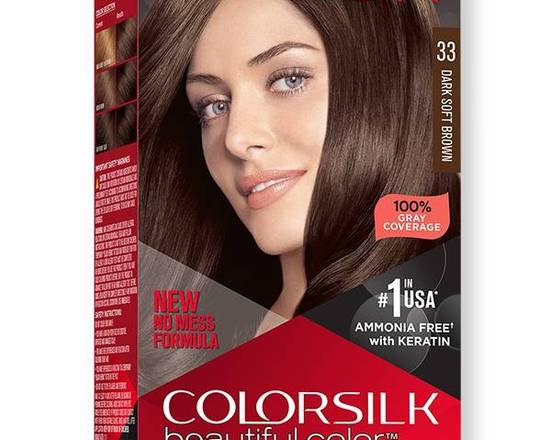 Order Revlon Colorsilk Beautiful Color: Dark Soft Brown 33 food online from iDa Beauty Supply Store store, Middletown on bringmethat.com