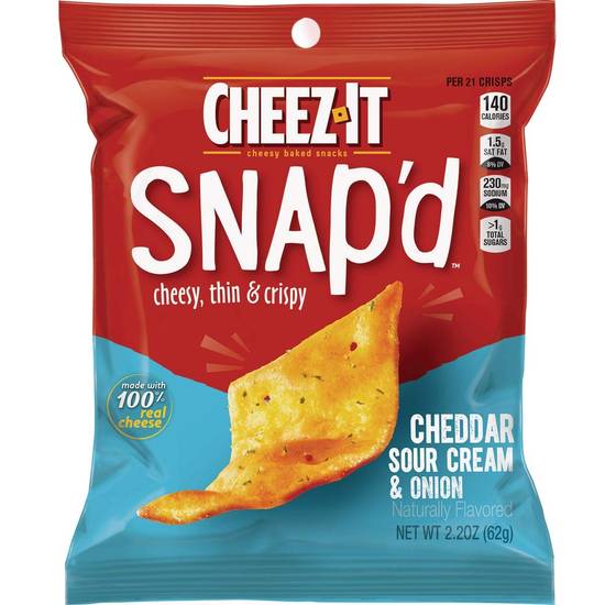 Order Cheez-It Snap'D Cheddar Sour Cream & Onion food online from Exxon Food Mart store, Port Huron on bringmethat.com