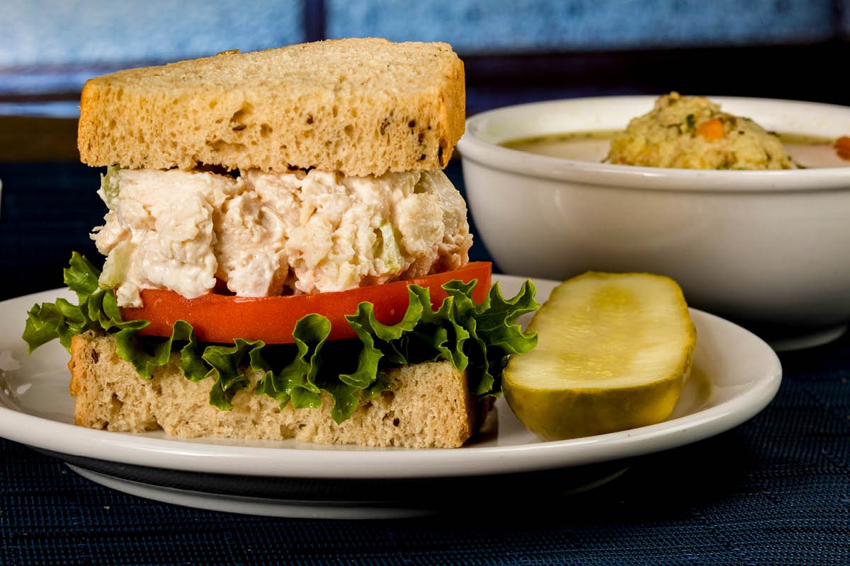 Order Cup of Soup and Half Hand Sliced or Salad Sandwich food online from Toojay store, Dania Beach on bringmethat.com