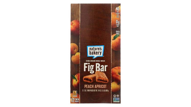 Order Nature's Bakery Whole Wheat Fig Bar, Peach Apricot food online from Route 7 Food Mart store, Norwalk on bringmethat.com