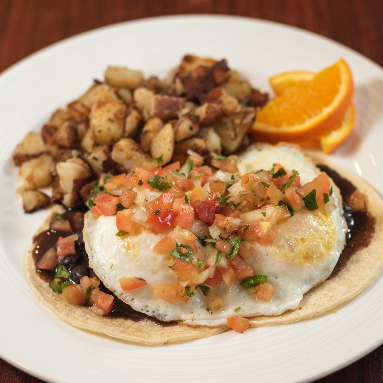 Order Huevos Rancheros food online from Morning Due Cafe store, San Francisco on bringmethat.com