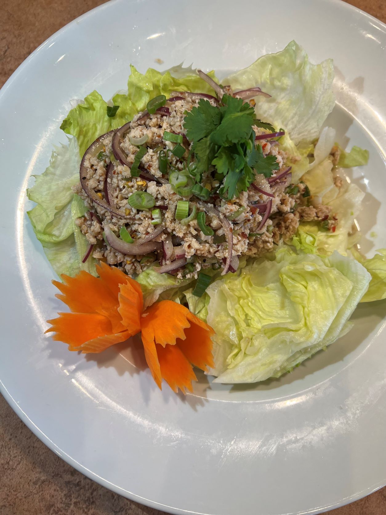 Order Larb Salad food online from Esarnthai Restaurant store, Houston on bringmethat.com