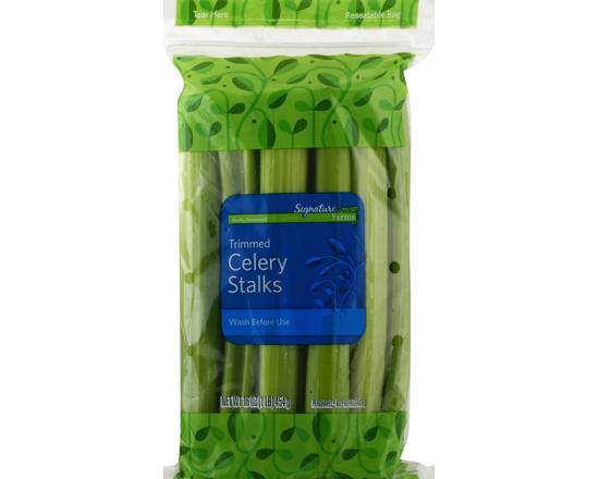Order Signature Farms · Trimmed Celery Stalks (16 oz) food online from Jewel-Osco store, Oswego on bringmethat.com