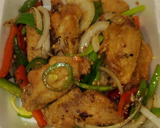 Order Salted and Pepper Jumbo Wings 椒盐大鸡翼 food online from Canton Phoenix store, Tigard on bringmethat.com