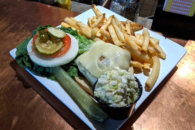 Order Carolina Burger food online from The Bowery Grille & Pub store, Canton on bringmethat.com