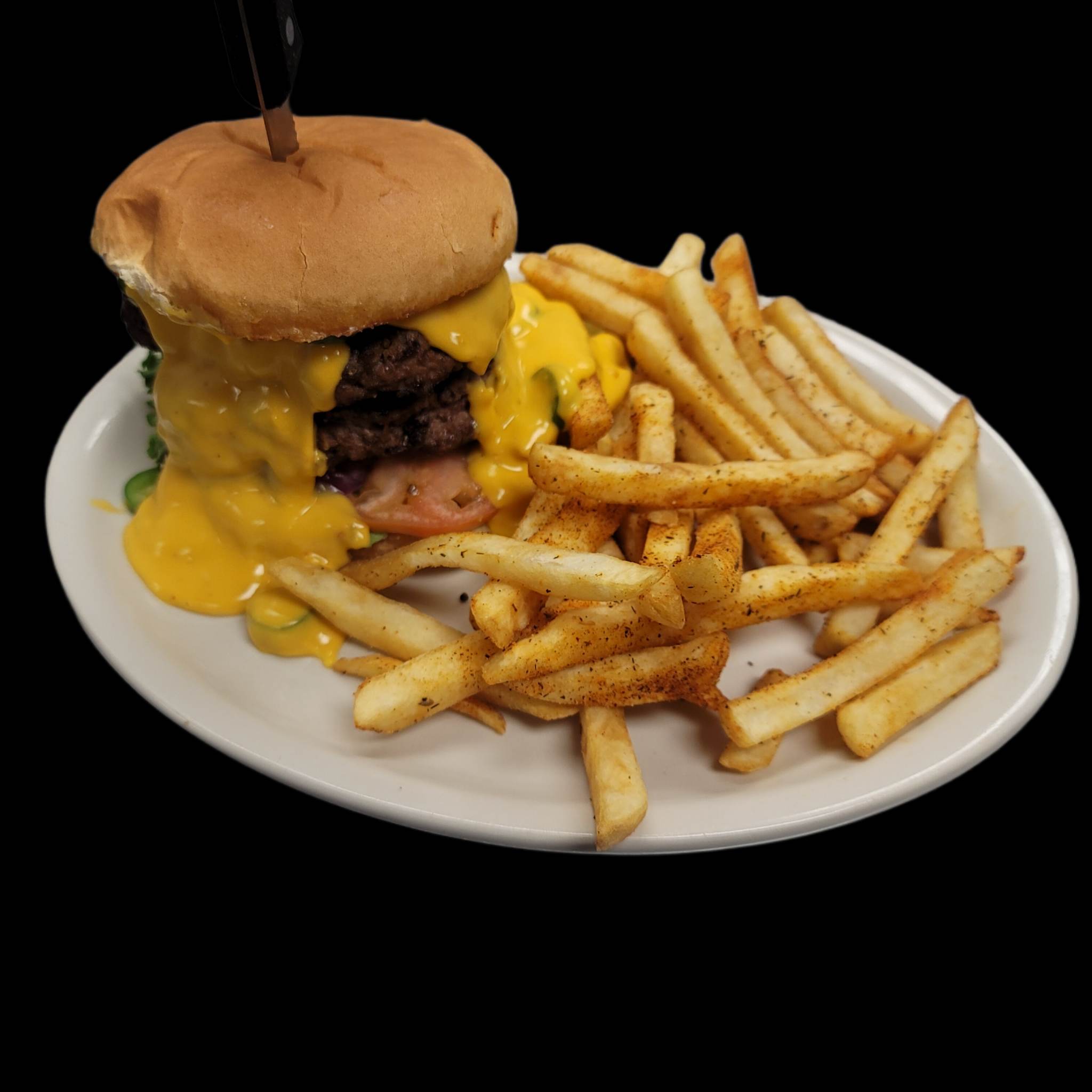 Order Serrano Double CheeseBurger food online from WePancakes store, Midwest City on bringmethat.com