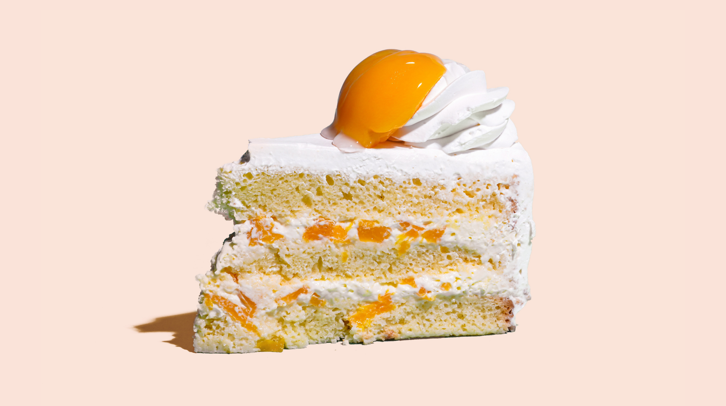 Order Peach Tres Leches food online from Oasis Cafe store, Flushing on bringmethat.com