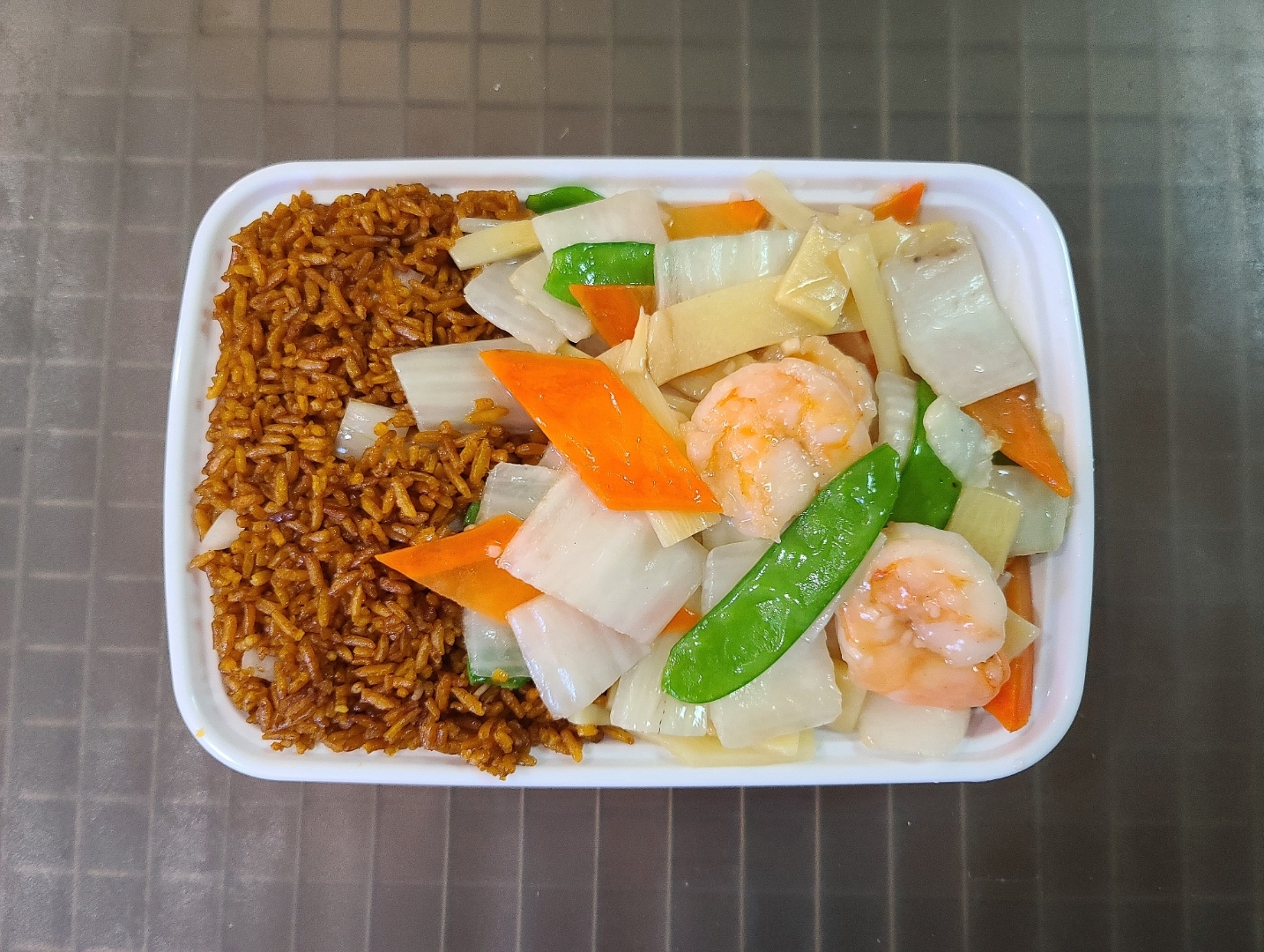 Order C.Shrimp w. Chinese Vegetables Combo food online from China King store, Florissant on bringmethat.com