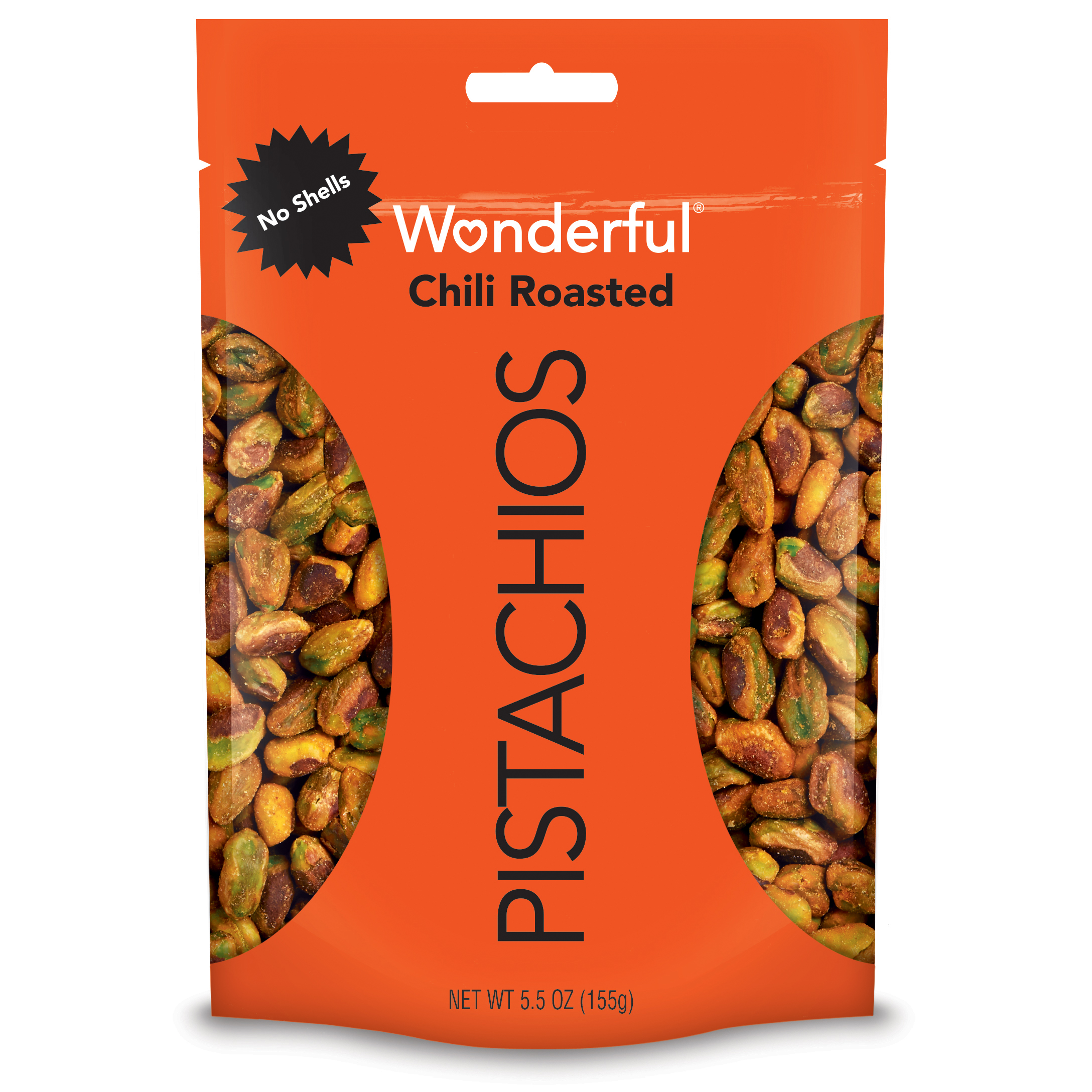 Order Wonderful Pistachios No Shells - Chili Roasted, 5.5 oz food online from Rite Aid store, REEDLEY on bringmethat.com