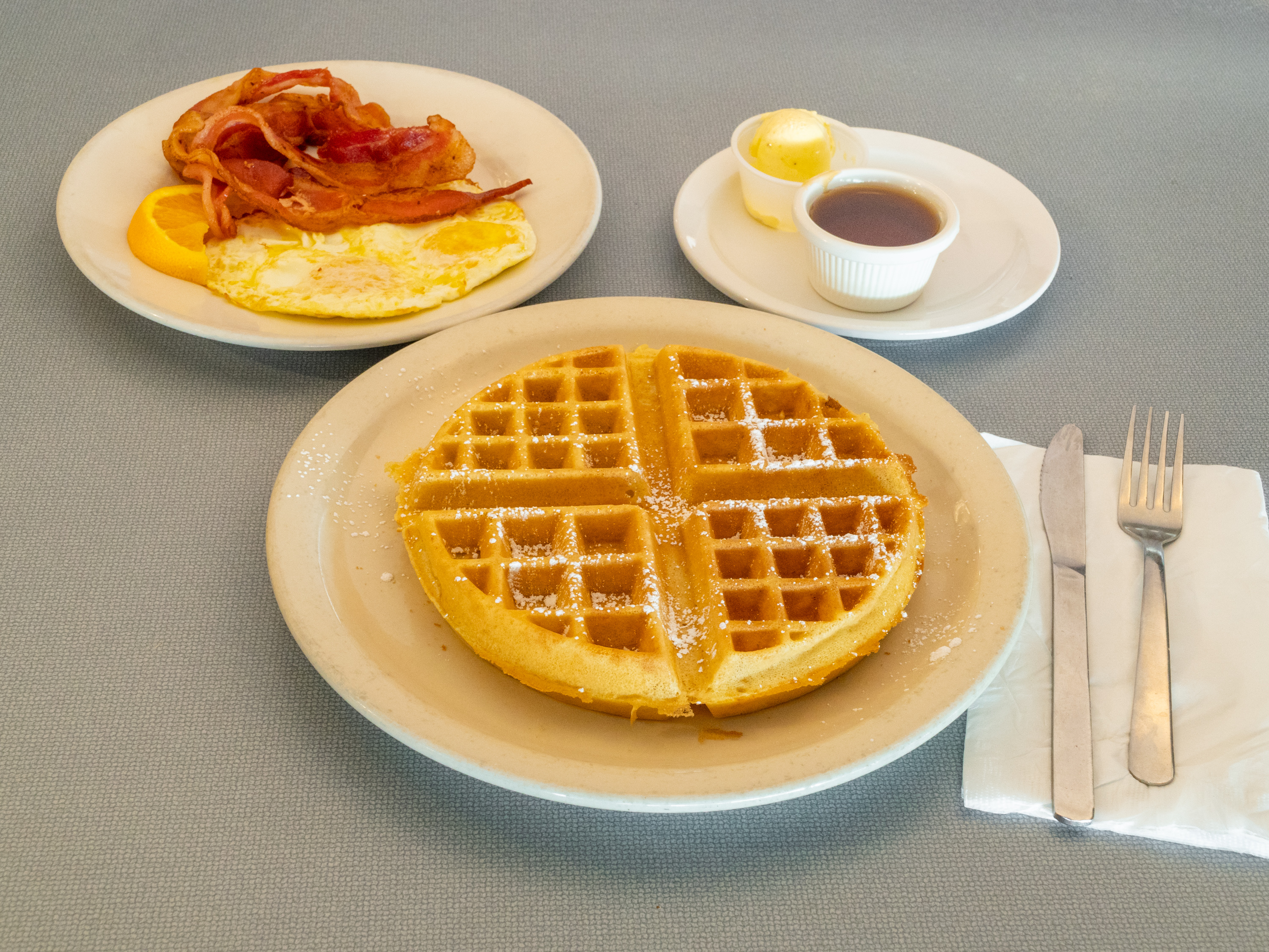 Order Waffle Combo food online from Waffle Shop store, Jackson on bringmethat.com