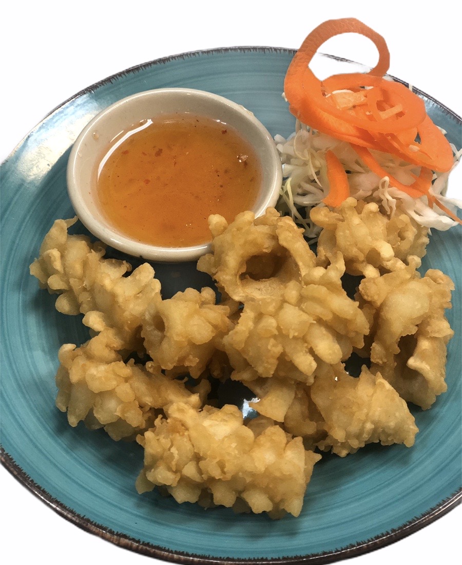 Order A18. Fried Squid  food online from Bangkok Orchid Thai Restaurant store, Irving on bringmethat.com