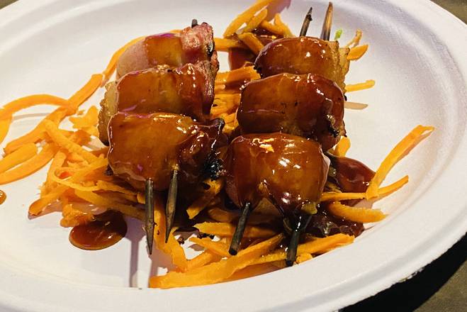 Order Bacon Scallops Yakitori food online from RuSans store, Athens on bringmethat.com