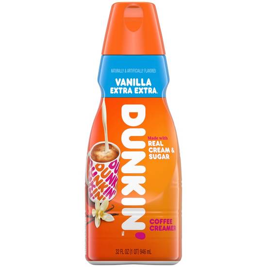 Order Dunkin' Extra Extra Vanilla Coffee Creamer, 32 OZ food online from Cvs store, WEST COVINA on bringmethat.com
