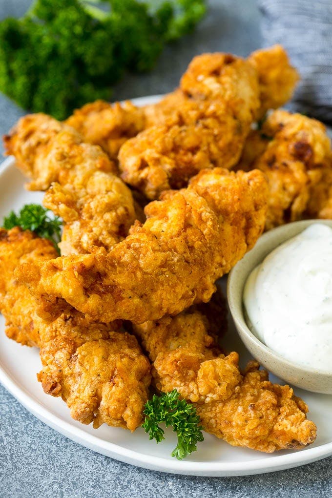 Order Chicken Fingers - 5 Pieces food online from Bozzy's Pizzeria store, Cheektowaga on bringmethat.com