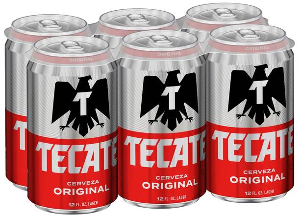 Order Tecate 6-12 oz can (4.5% ABV) food online from Van Ness Liquors store, San Francisco on bringmethat.com