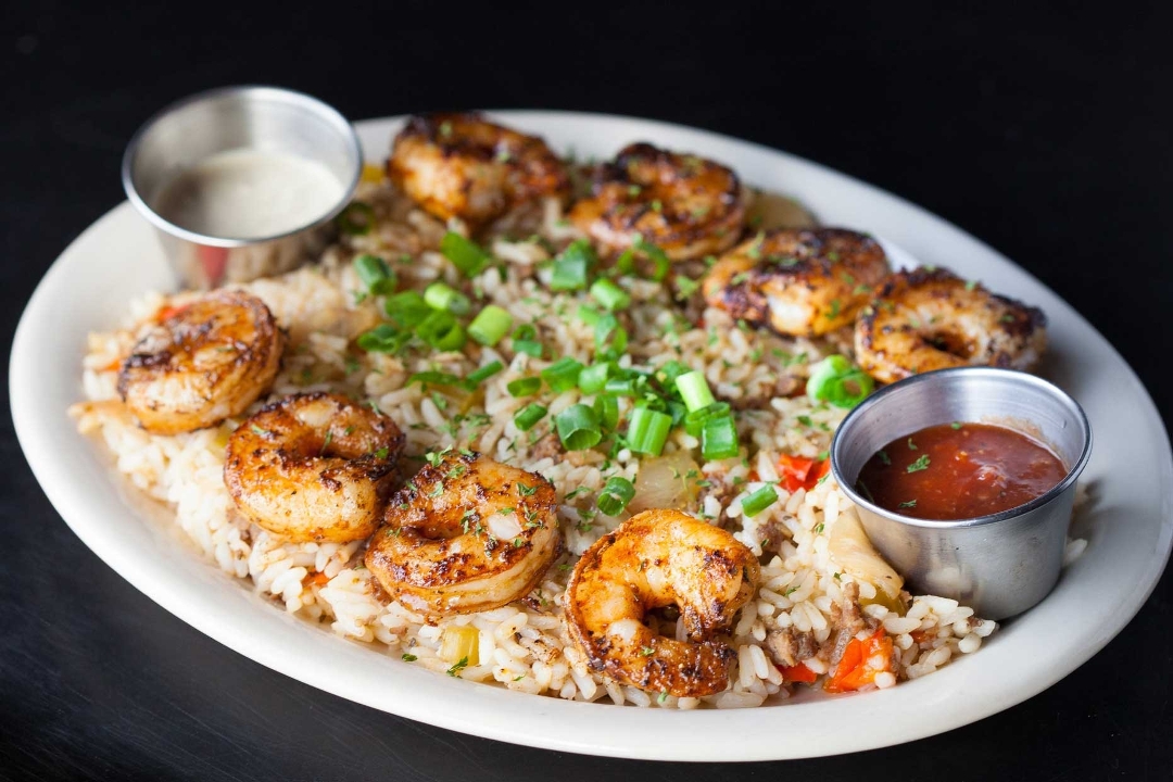 Order Blackened Shrimp Platter food online from Free Man Cajun Cafe store, Dallas on bringmethat.com