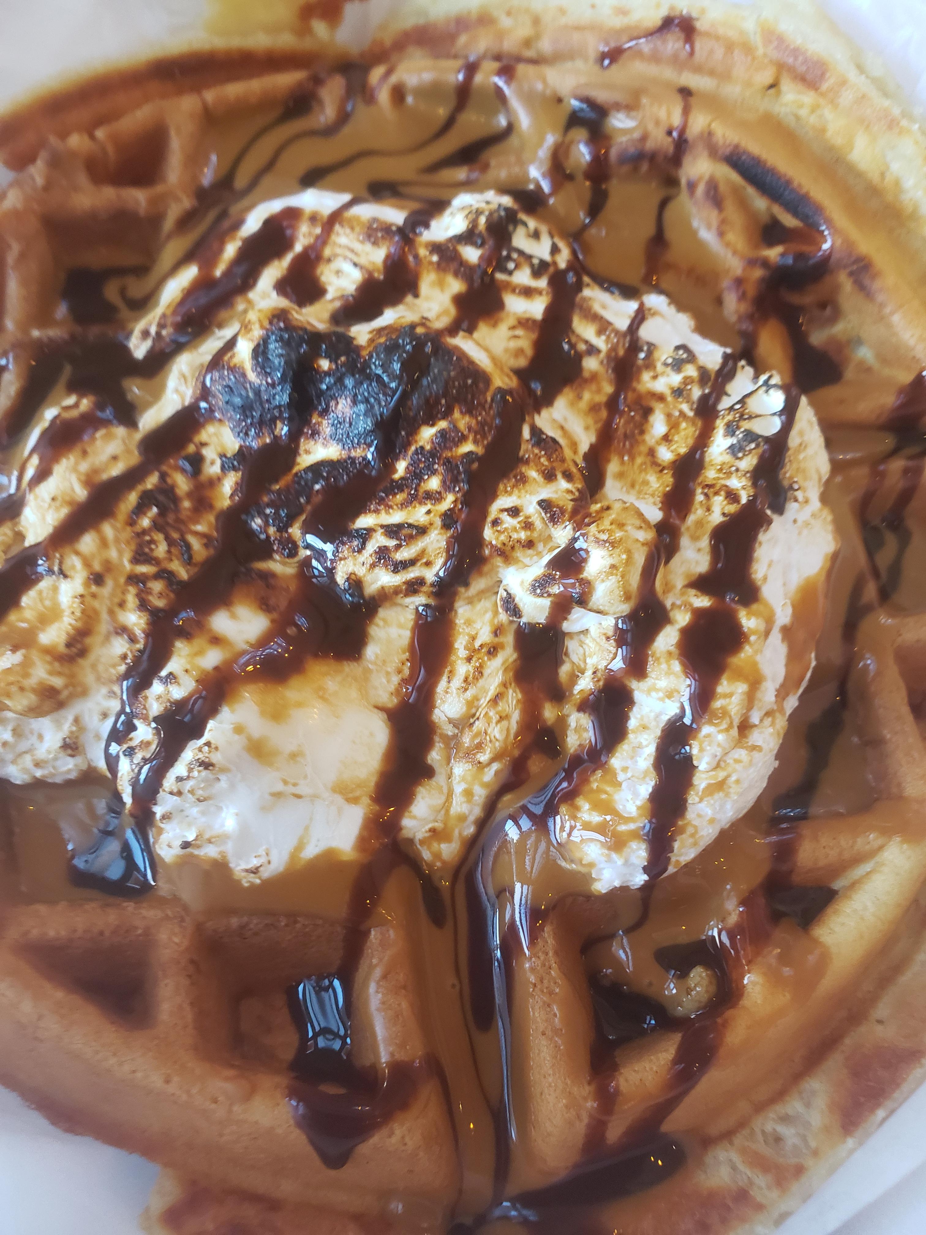 Order Smores Waffle food online from Manakeesh Cafe Bakery store, Philadelphia on bringmethat.com