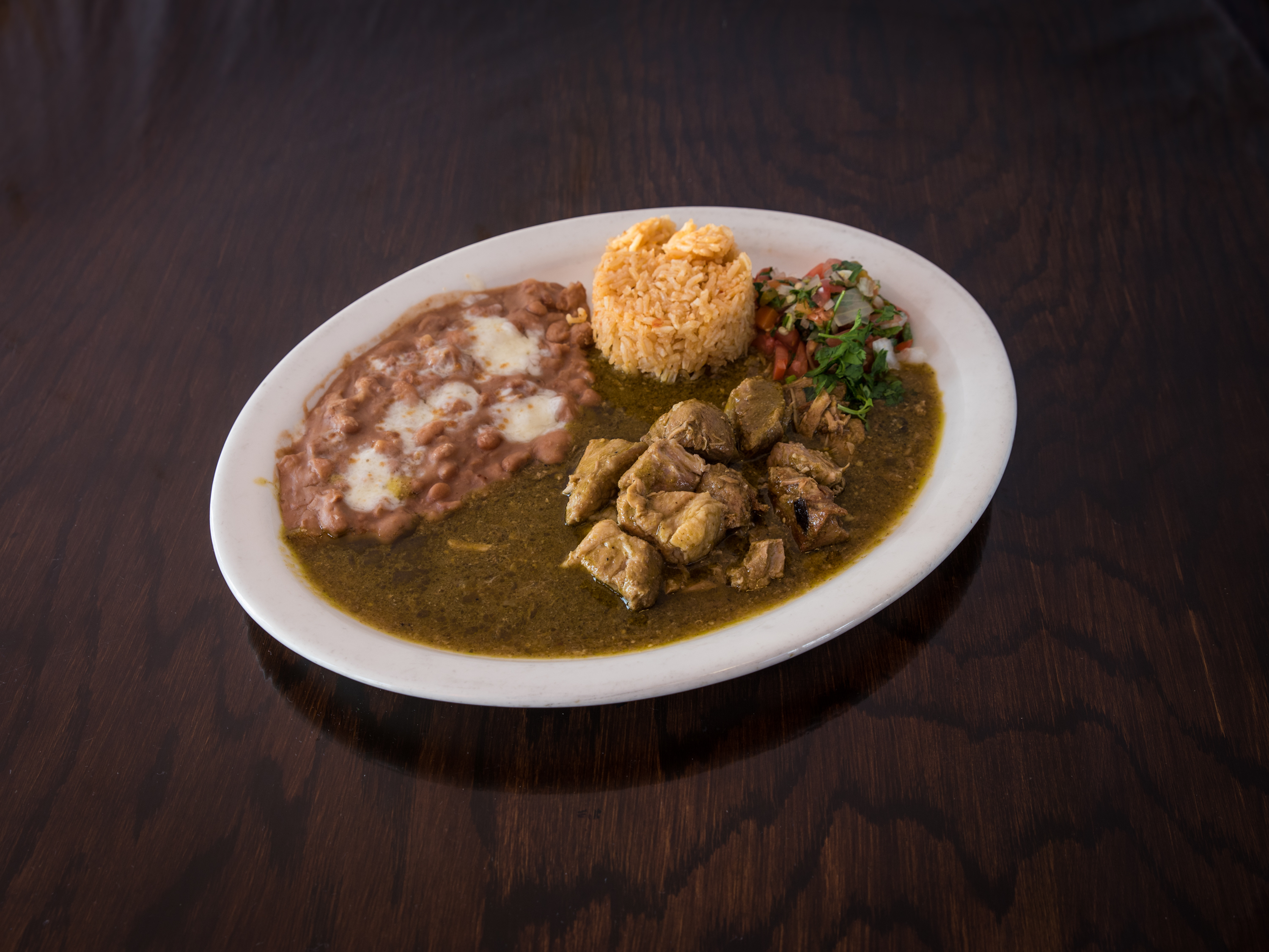 Order Chile Verde Plate food online from Tia Juana store, Sunnyvale on bringmethat.com