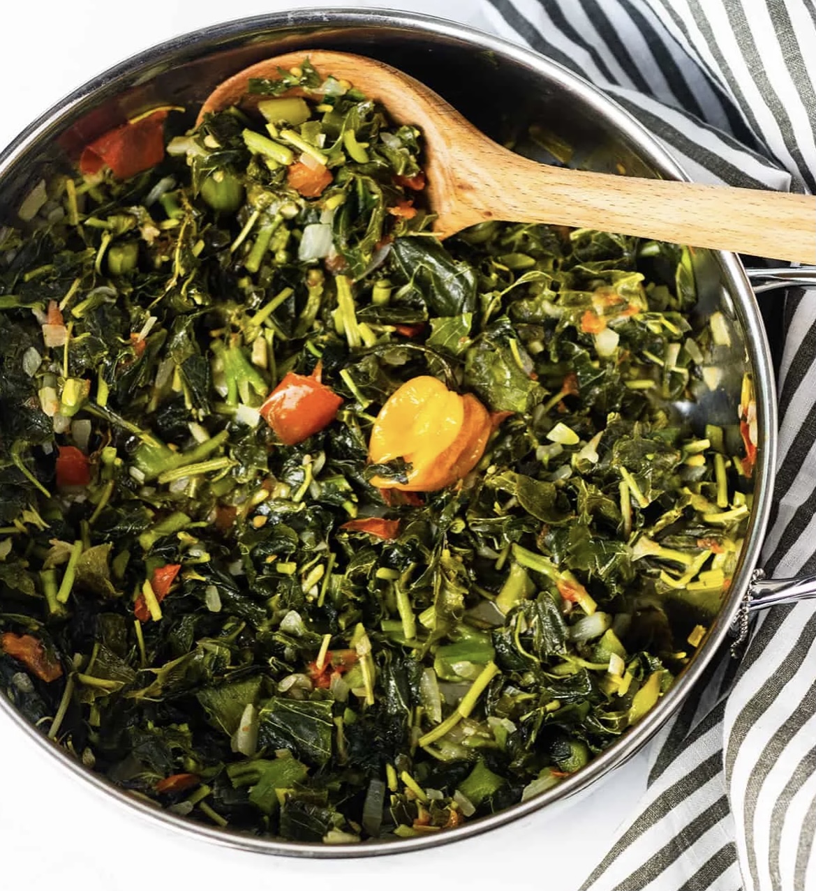 Order STEAMED CALLALOO food online from Paradise Jamaican Cuisine store, Morrisville on bringmethat.com