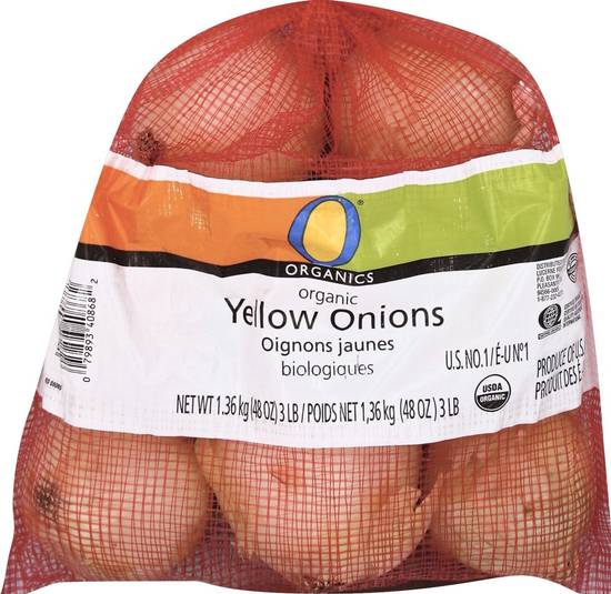Order O Organics · Yellow Onions (3 lbs) food online from Safeway store, North Bend on bringmethat.com