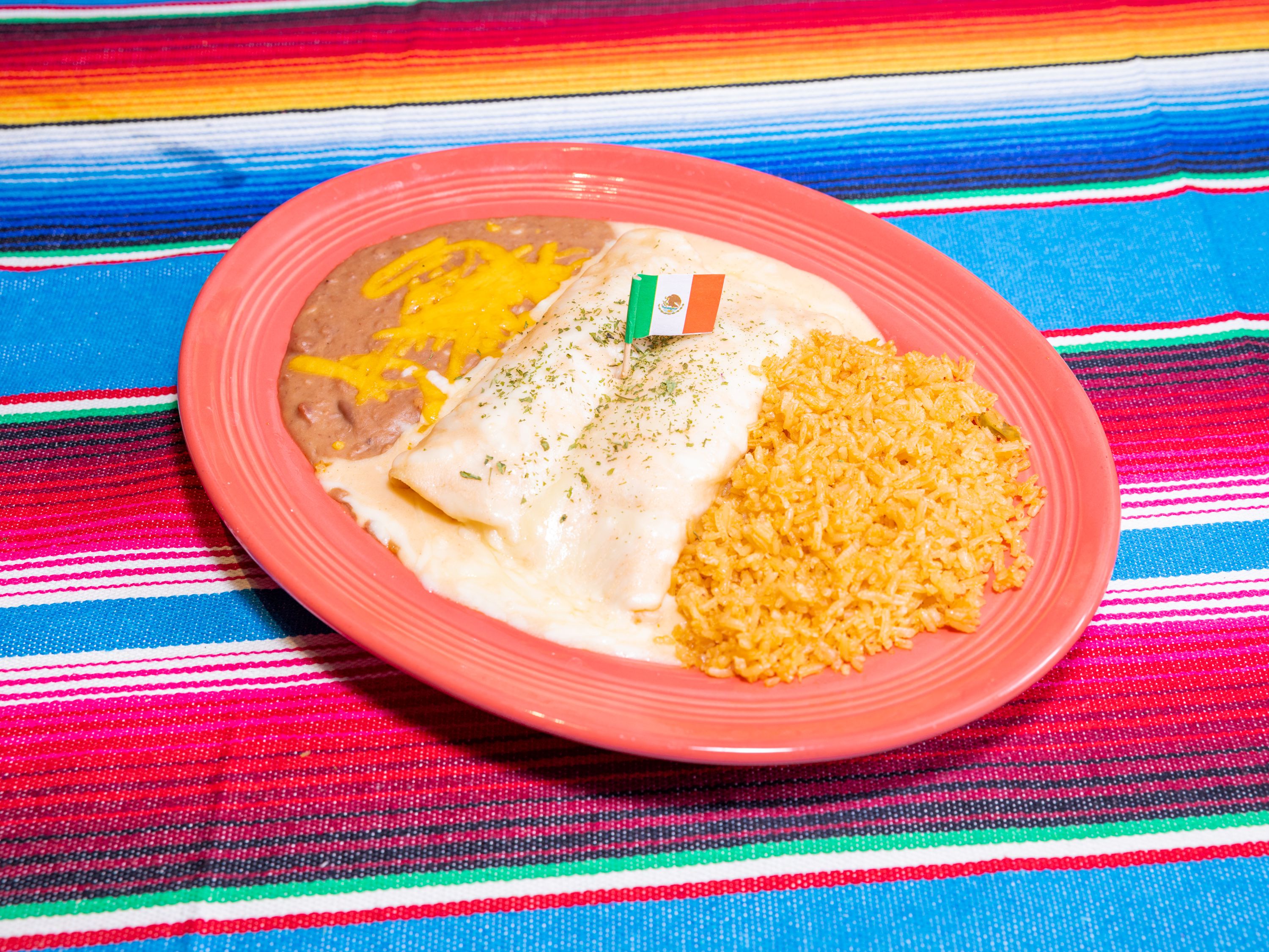 Order Seafood Enchilada food online from R Vida Cantina store, Citrus Heights on bringmethat.com