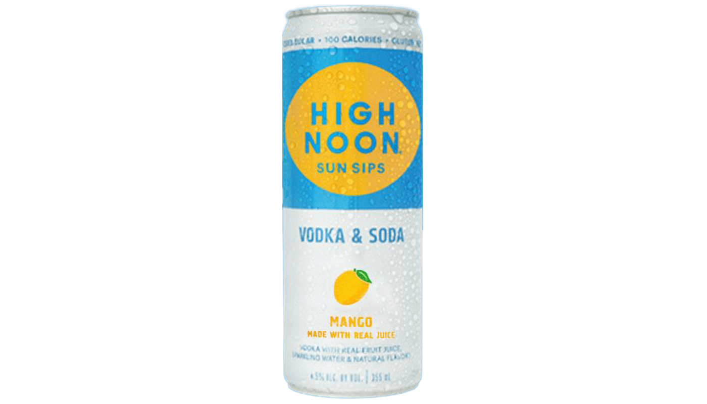 Order High Noon Mango Vodka & Soda 12 oz Can food online from Rancho Liquor store, Thousand Oaks on bringmethat.com